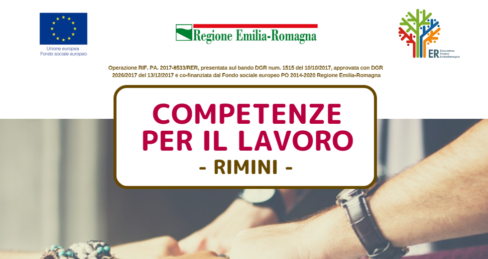 “COMPETENZE PER IL LAVORO” CORSI GRATUITI PER DISOCCUPATI A RIMINI