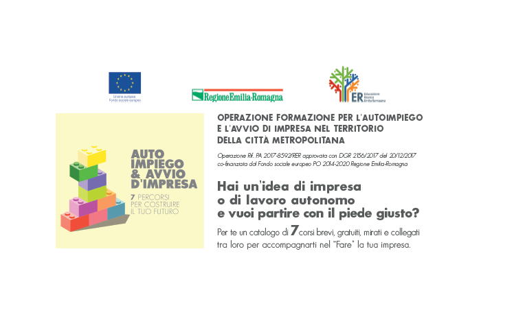 CORSI GRATUITI PER L’AUTO IMPIEGO E L’AVVIO D’IMPRESA A BOLOGNA