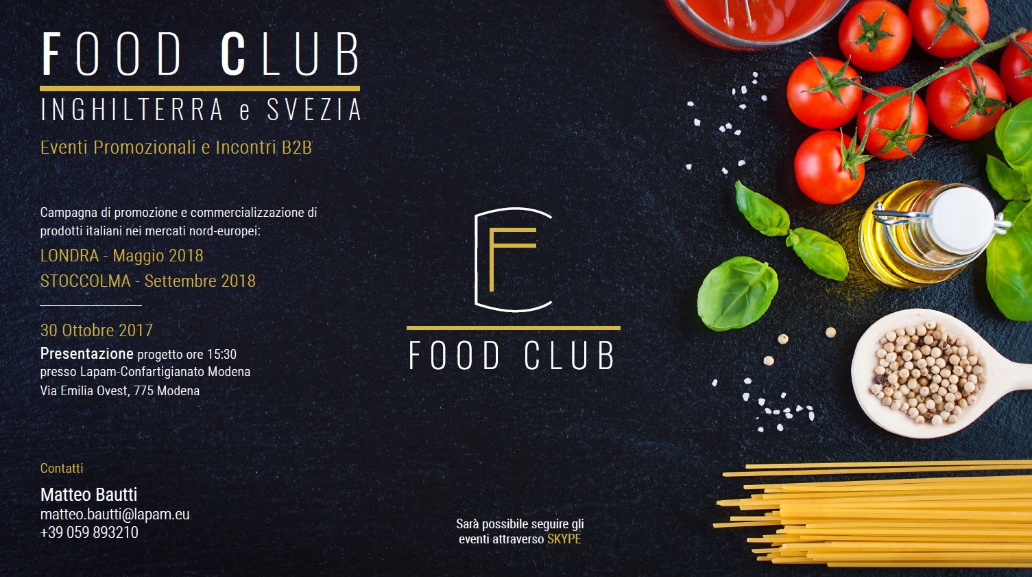 Food Club: incontro di presentazione