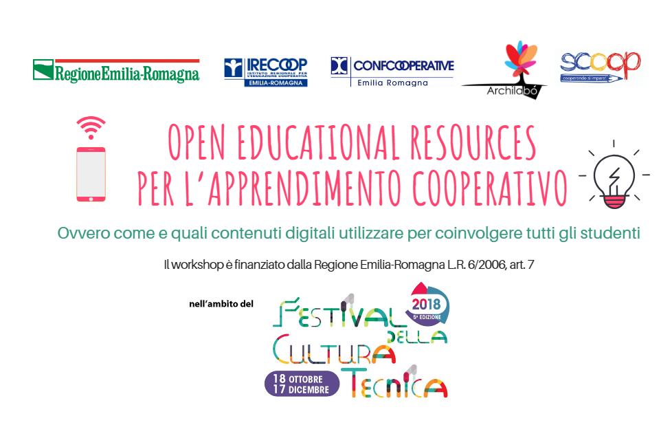 WORKSHOP: OPEN EDUCATION RESOURCES PER L’APPRENDIMENTO COOPERATIVO