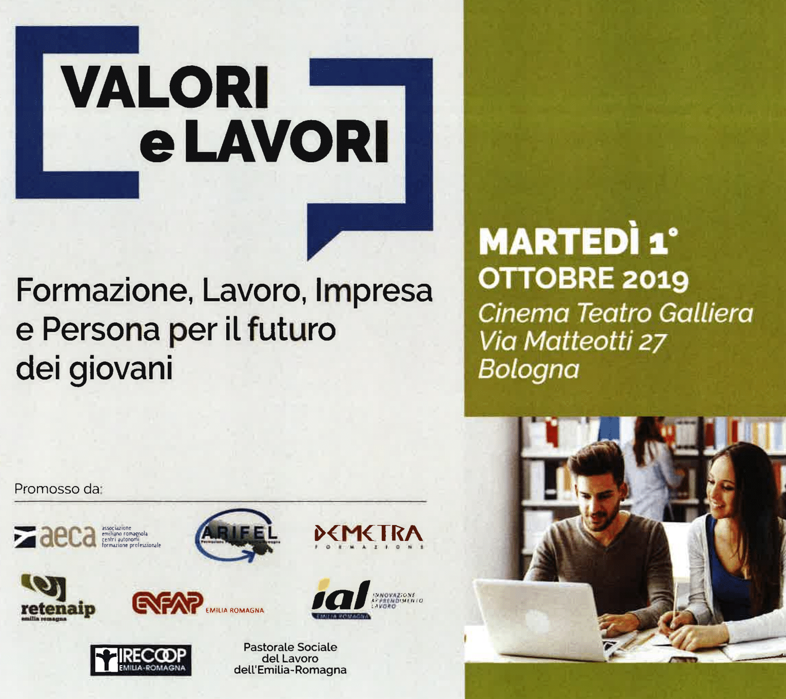 SAVE THE DATE: CONVEGNO “FORMAZIONE, LAVORO, IMPRESA E PERSONA”